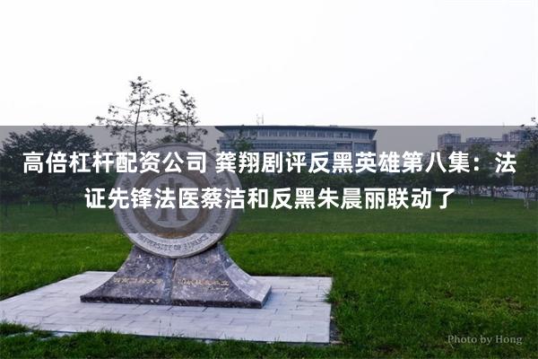 高倍杠杆配资公司 龚翔剧评反黑英雄第八集：法证先锋法医蔡洁和反黑朱晨丽联动了