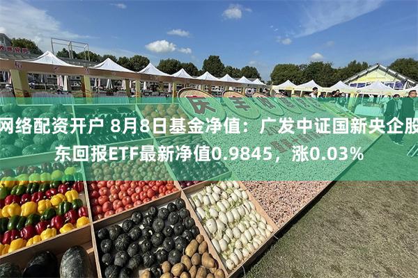 网络配资开户 8月8日基金净值：广发中证国新央企股东回报ETF最新净值0.9845，涨0.03%