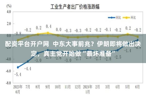 配资平台开户网  中东大事前兆？伊朗即将做出决定，真主党开始做“最坏准备”