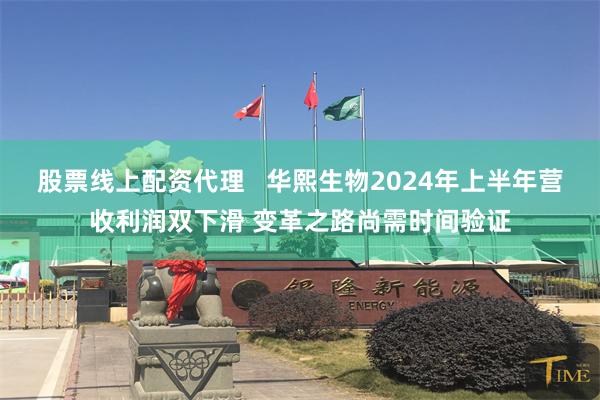 股票线上配资代理   华熙生物2024年上半年营收利润双下滑 变革之路尚需时间验证