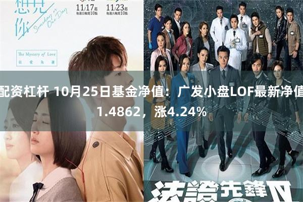 配资杠杆 10月25日基金净值：广发小盘LOF最新净值1.4862，涨4.24%