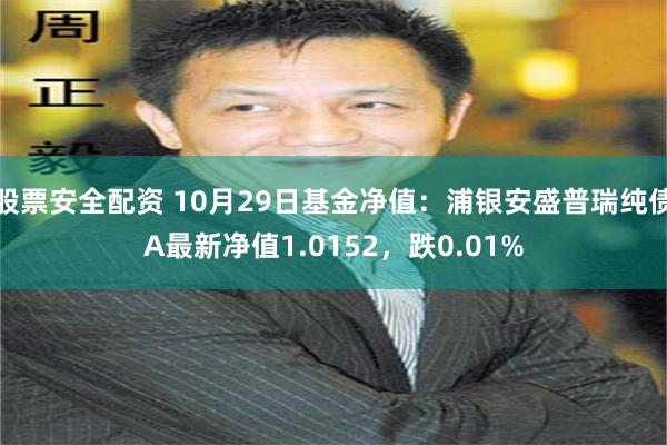 股票安全配资 10月29日基金净值：浦银安盛普瑞纯债A最新净值1.0152，跌0.01%