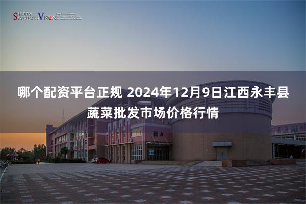 哪个配资平台正规 2024年12月9日江西永丰县蔬菜批发市场价格行情